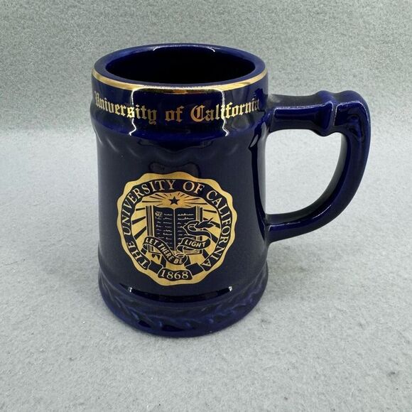 University of California Blue Gold Ceramic Beer Collegiate Stein Mug - Picture 1 of 4